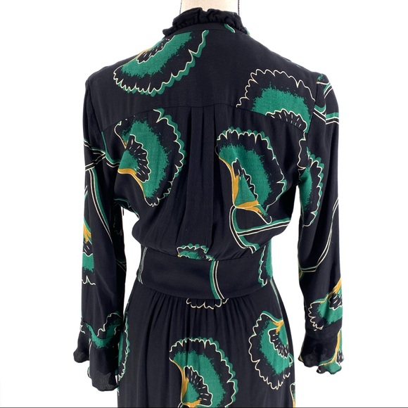 Ba&sh Lalie Floral Asymmetrical Midi Dress - Picture 6 of 9